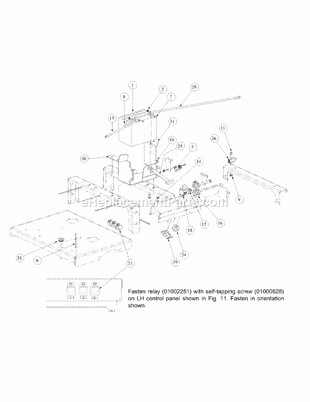 Electrical Assembly Generac Diagram and Parts List for M72-GN 53AB5FEZ150-28-HP Cub Cadet Lawn Tractor